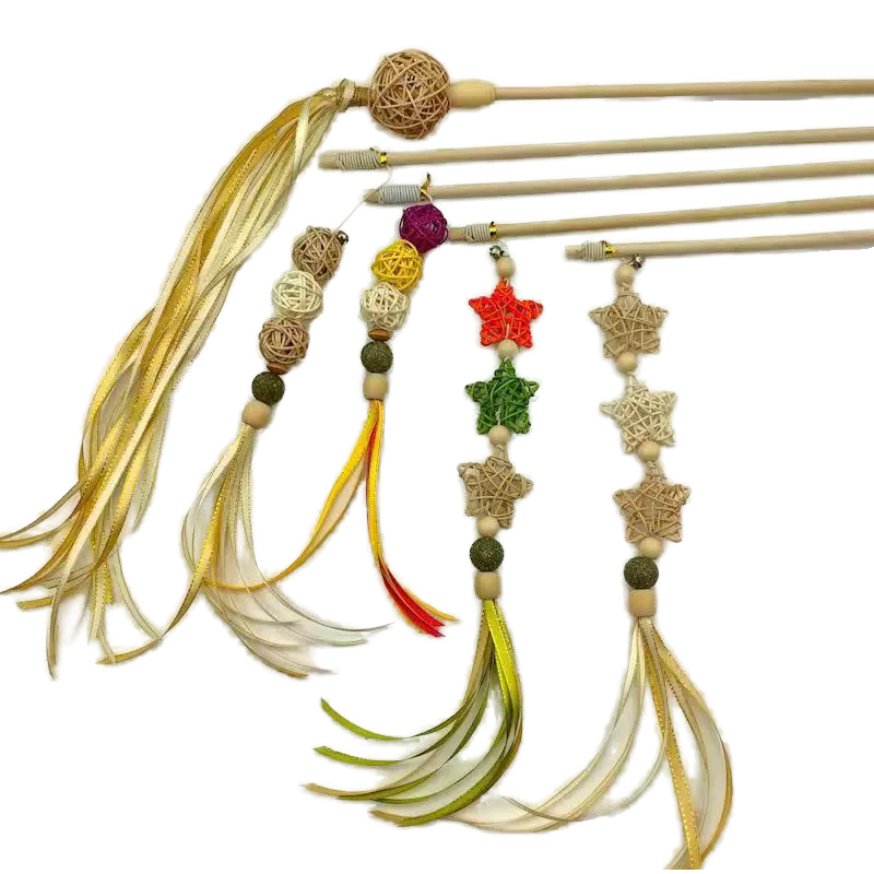 Cat Teaser Supplier - Eco-Friendly Natural Wood Kick Volleyball