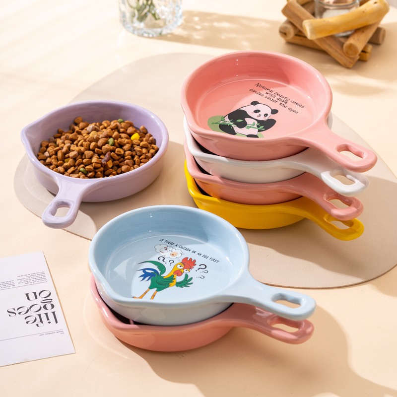 Ceramic Dog Bowl Factory - Custom Cartoon Flat Bottomed Pan