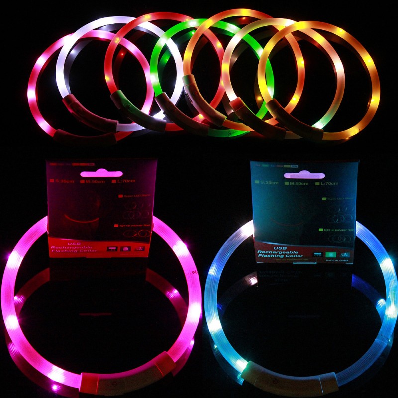 Pet Glow Collar Manufacturer - Rechargeable Night Walking Printed
