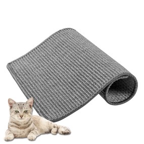 Sisal Cat Mat Factory - Hotselling Natural Grey OEM Design
