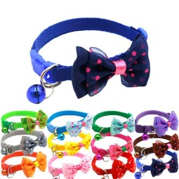 Pet Collar Manufacturer - Classic 1cm Nylon Dot Pattern Bell Plastic Buckle