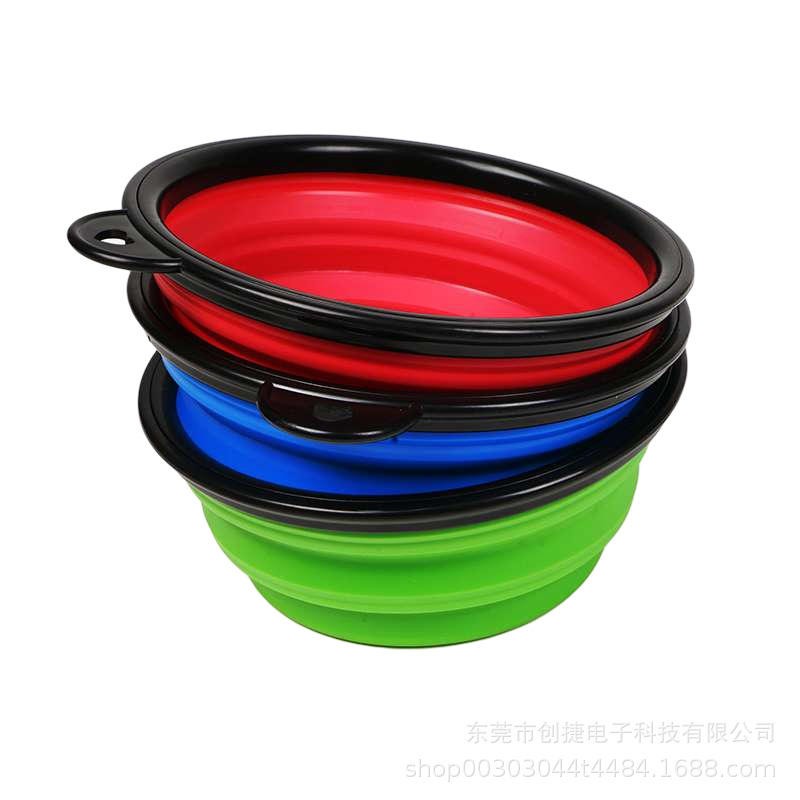 Folding Pet Bowl Manufacturer - Hot Sell Custom Logo Travel Silicone Water