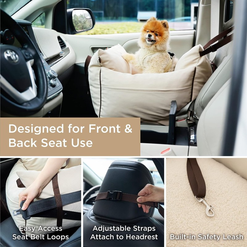 Dog Car Seat Factory - New Backseat Covers Sherpa Booster Travel Carrier Bed