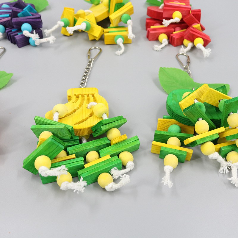 Macaroon Bird Toys Manufacturer - Factory Custom Swing Cute Chew Cage Accessories