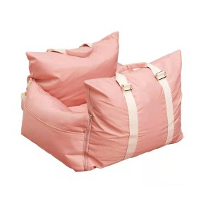 Pink Oxford Dog Car Seat Bed Factory - Travel Carrier Comfortable Pet Bed
