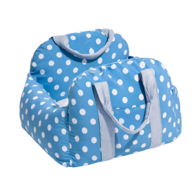 Sky Blue Dog Car Seat Bed Factory - Travel Carrier Print Pattern Comfortable Bed