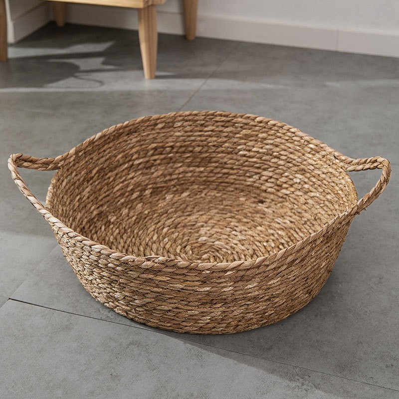 Cotton Rattan Cat Bed Supplier - Lovely Hand Woven Cooling Indoor Print Pattern