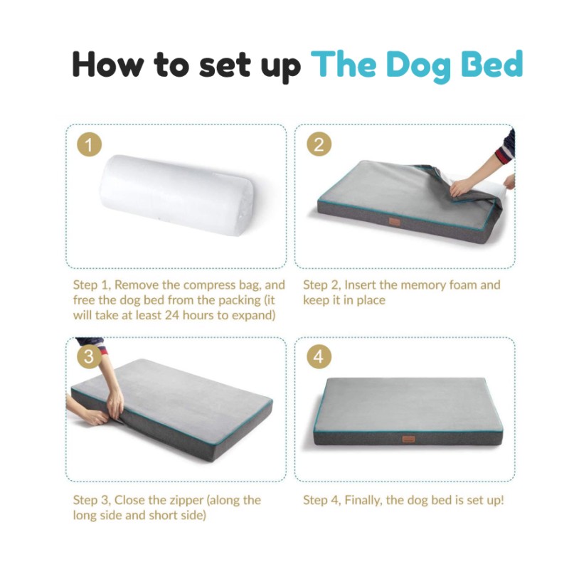 Customizable Pet Bed Manufacturer - Four-Season Orthopedic Crate Memory Foam