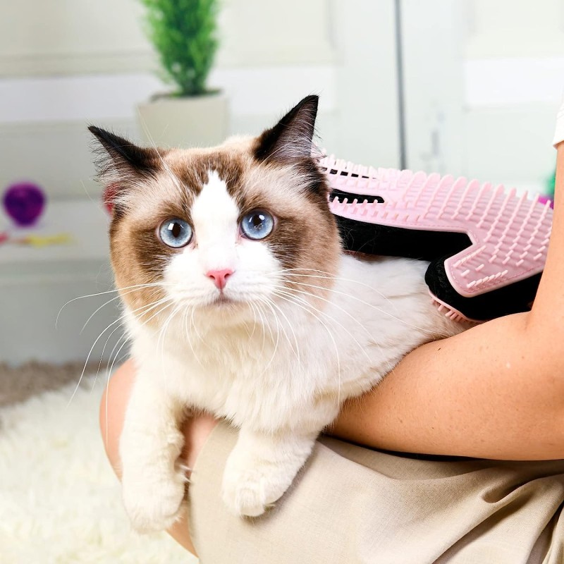 Pet Grooming Glove Factory - Double-Side Deshedding Massage Bath Tool