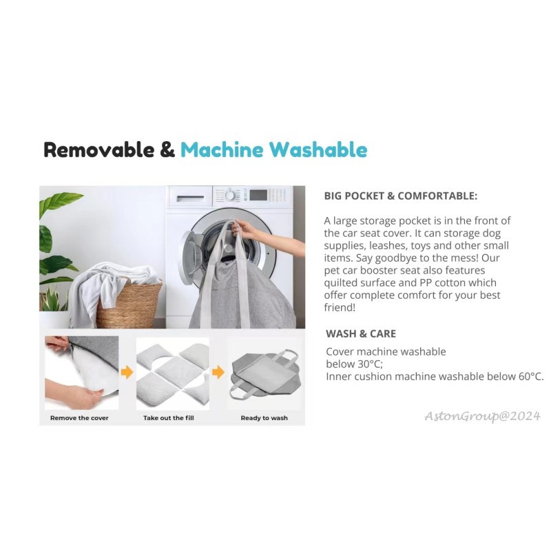 Grey Dog Car Seat Bed Manufacturer - Travel Carrier Comfortable Pet Bed L Size