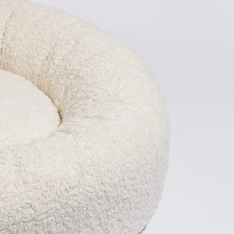 Removable Dog Bed Manufacturer - Fluffy Round Donuts Soft Puppy Large Bed