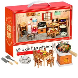 Mini Kitchen Toys Manufacturer - Home Cooking Really Boiled Wood Full Set Simulation