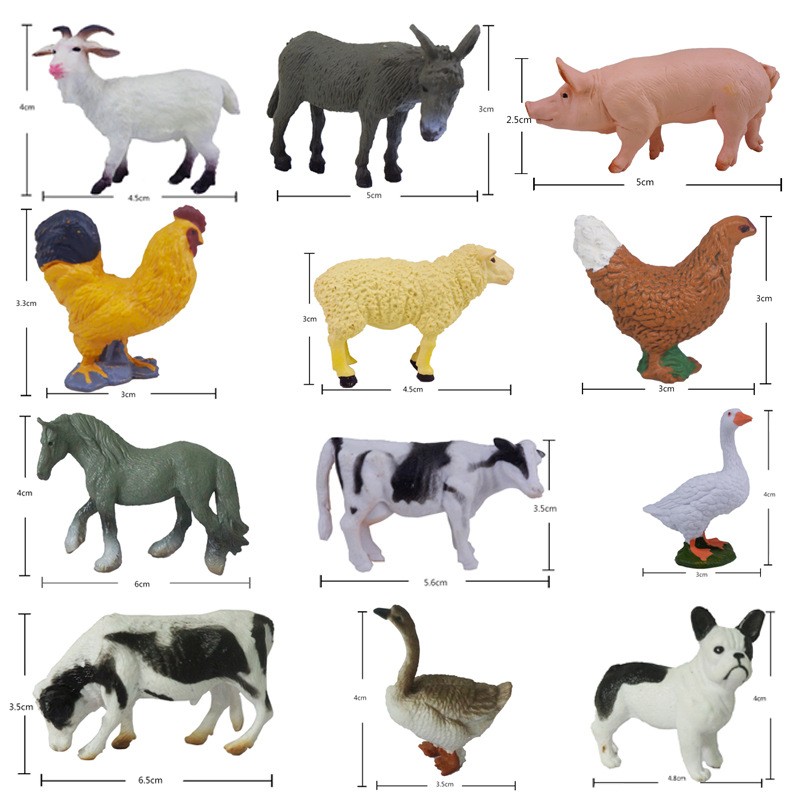 Animal Figurines Supplier - Simulation Farm PVC Forest Animal Toy Child Education