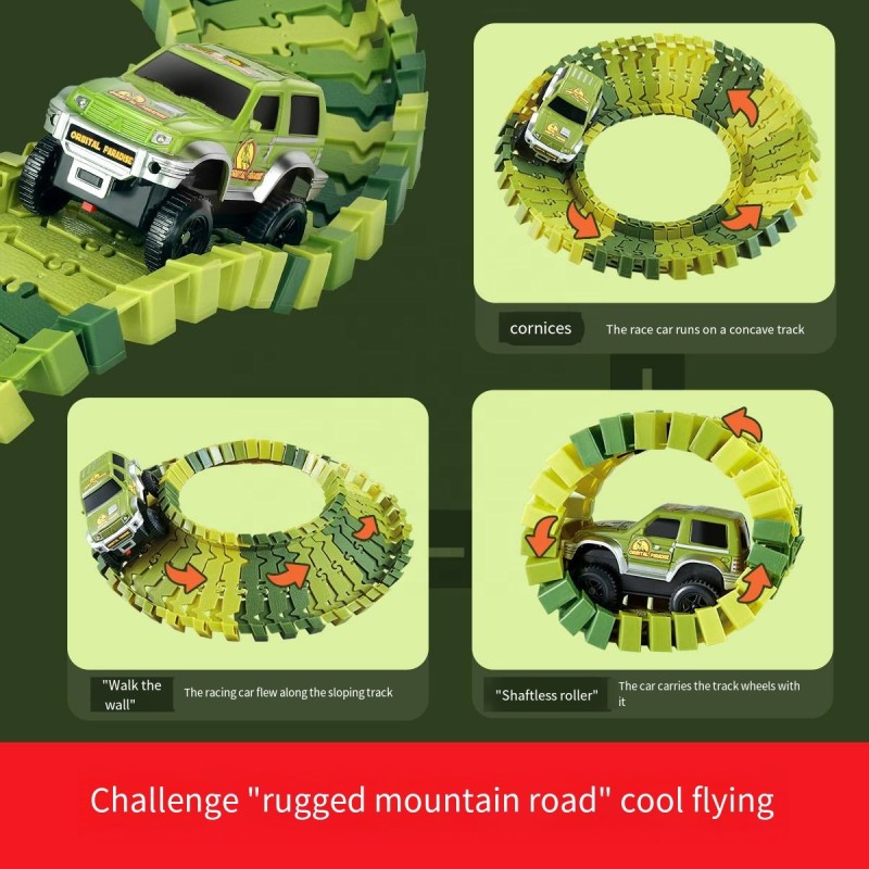 Dinosaur Scene Toy Manufacturer - Simulation DIY Plastic Electric Railway Track