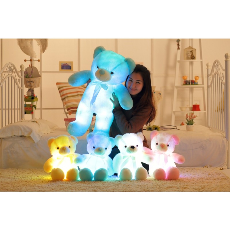 LED Teddy Bear Manufacturer - Exquisite Embroidered Bedtime Luminous Plush Toys