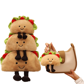 Plush Keychain Supplier - Wholesale Soft Taco Cake Doll Food Pendant Funny