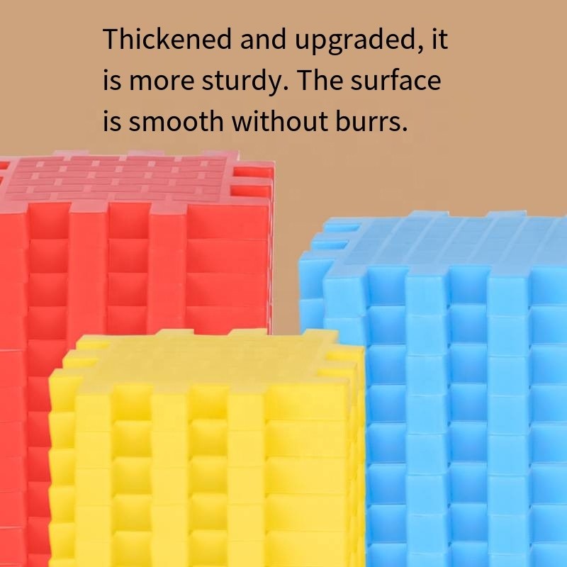 Educational Blocks Supplier - Children's Colorful DIY Stacking Puzzle Large Particles
