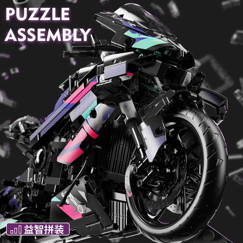 Cyberpunk Motorcycle Manufacturer - New Arrival 1000 RR Building Blocks 1920pcs