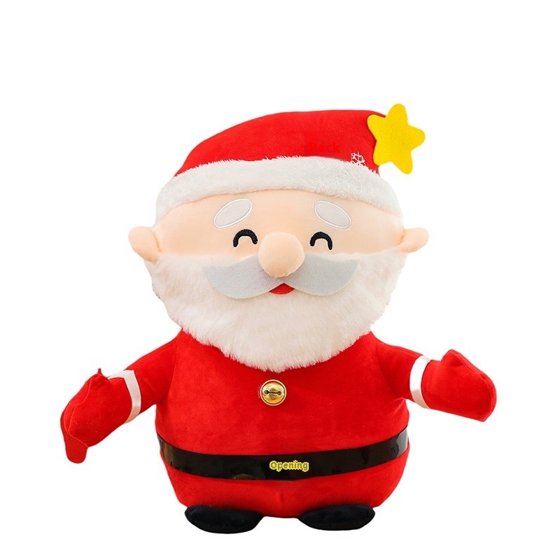 Santa Plush Toy Supplier - Weighted Christmas Decorative Dolls Customizable ODM