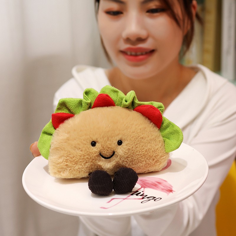 Plush Keychain Supplier - Wholesale Soft Taco Cake Doll Food Pendant Funny