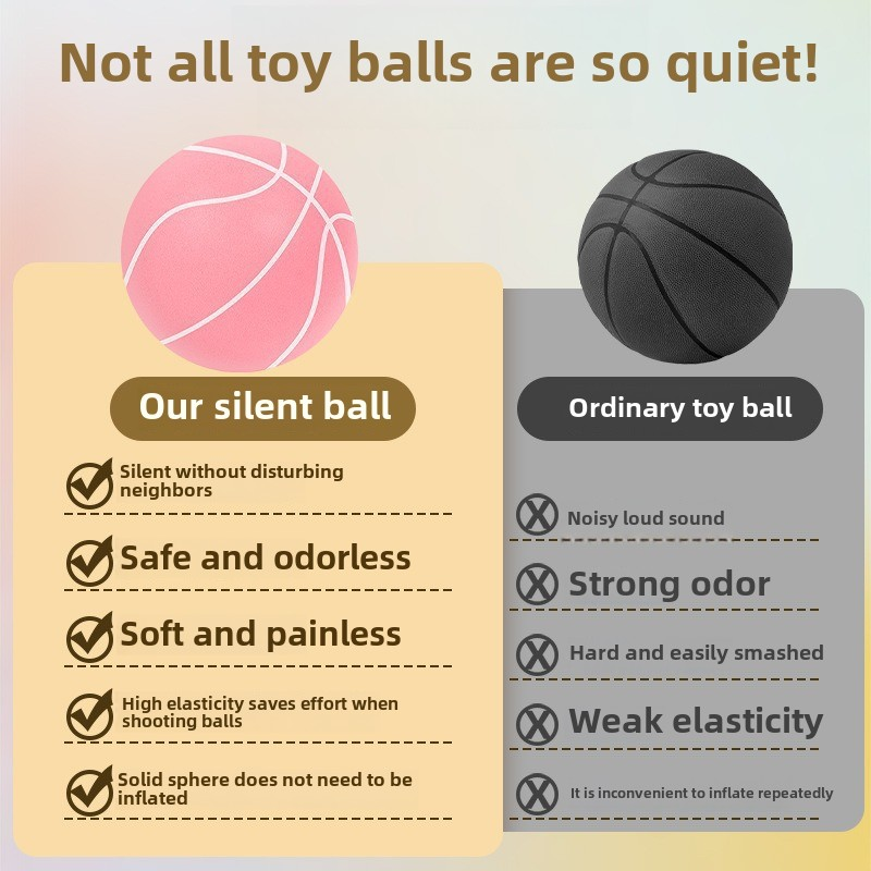 Silent Basketball Supplier - Indoor Training Soft Toy Small Leather Sponge PU