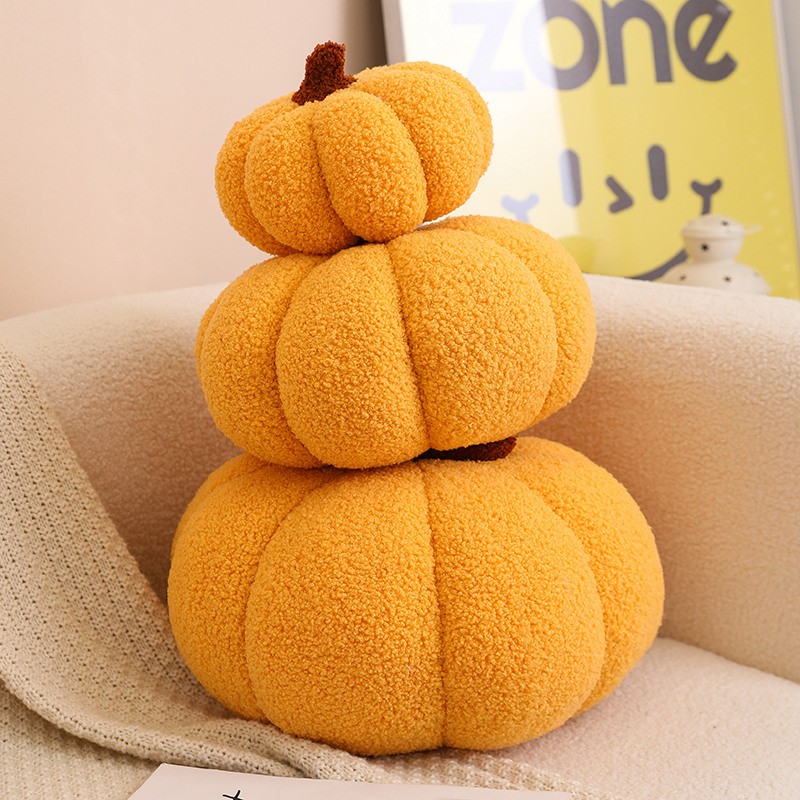 Pumpkin Plush Pillow Supplier - Wholesale 25cm Orange Halloween Soft Toys