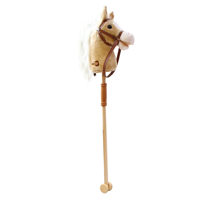 Plush Horse Toy Supplier - Hobby Electric Stuffed with Detachable Wooden Stick
