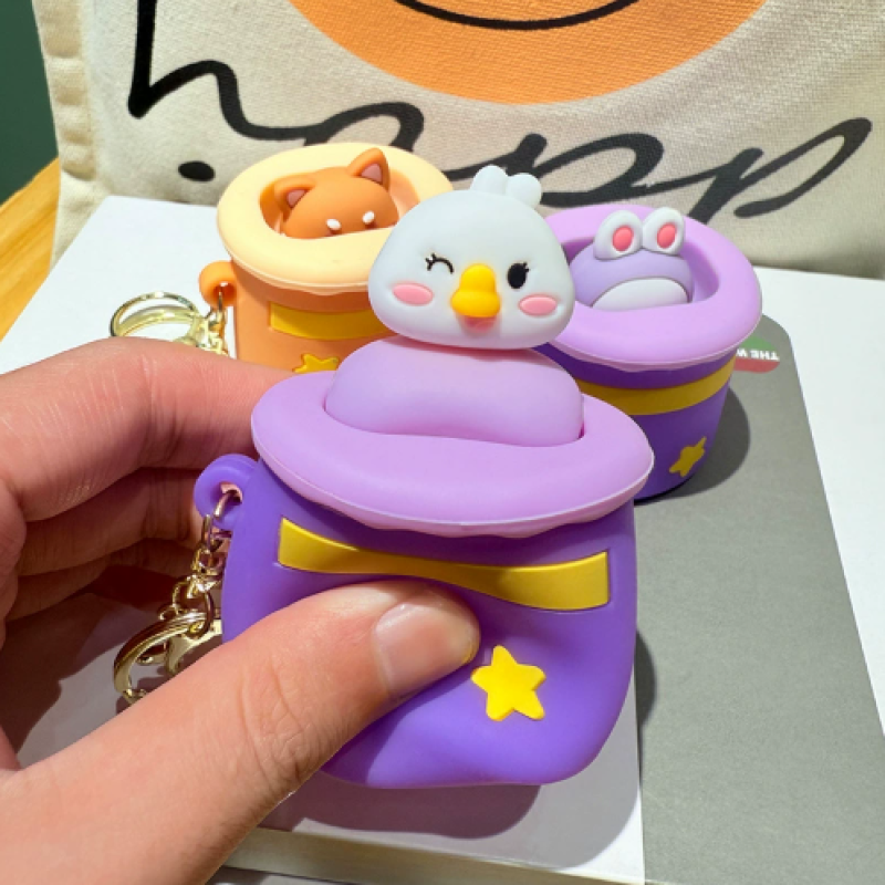 Squeeze Toy Supplier - Funny Cartoon Key Chains Stress Relief Exquisite Animals