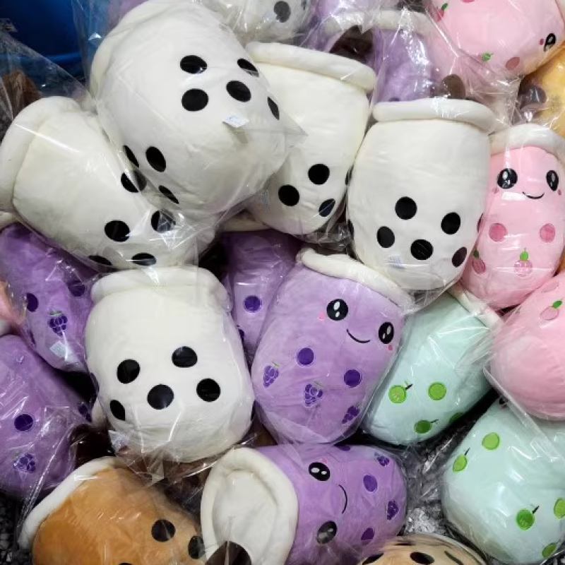 Plush Toy Manufacturer - IN STOCK Wholesale Kawaii Pearl Cup Shape Bubble Tea