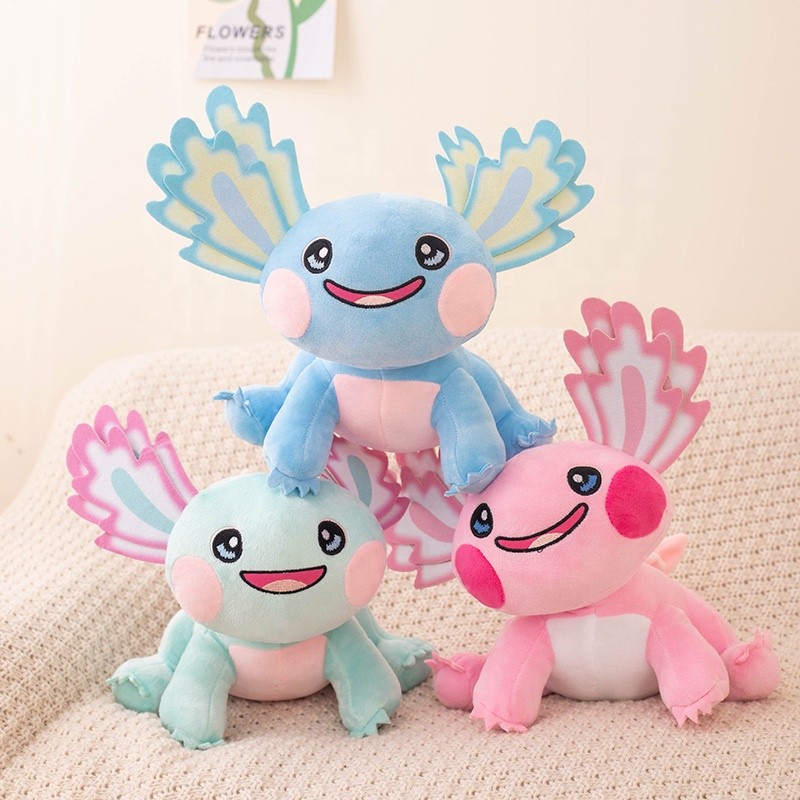 Purple Axolotl Supplier - Wholesale Lovely Stuffed Plush Doll Smile Salamander