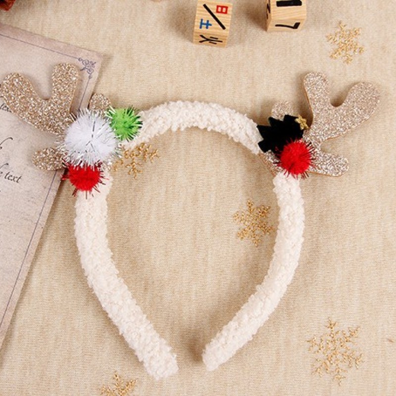 Elk Hairband Supplier - Wholesale Cute Kawaii Christmas Headband PP Cotton