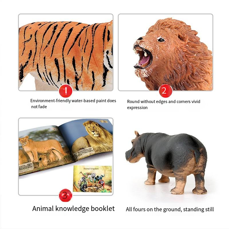 Safari Animal Toy Factory - Simulated Farm Mini Plastic Wild Animal World DIY