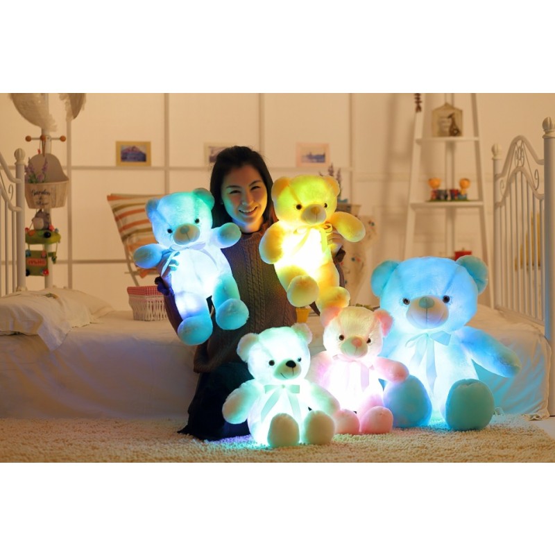 LED Teddy Bear Manufacturer - Exquisite Embroidered Bedtime Luminous Plush Toys