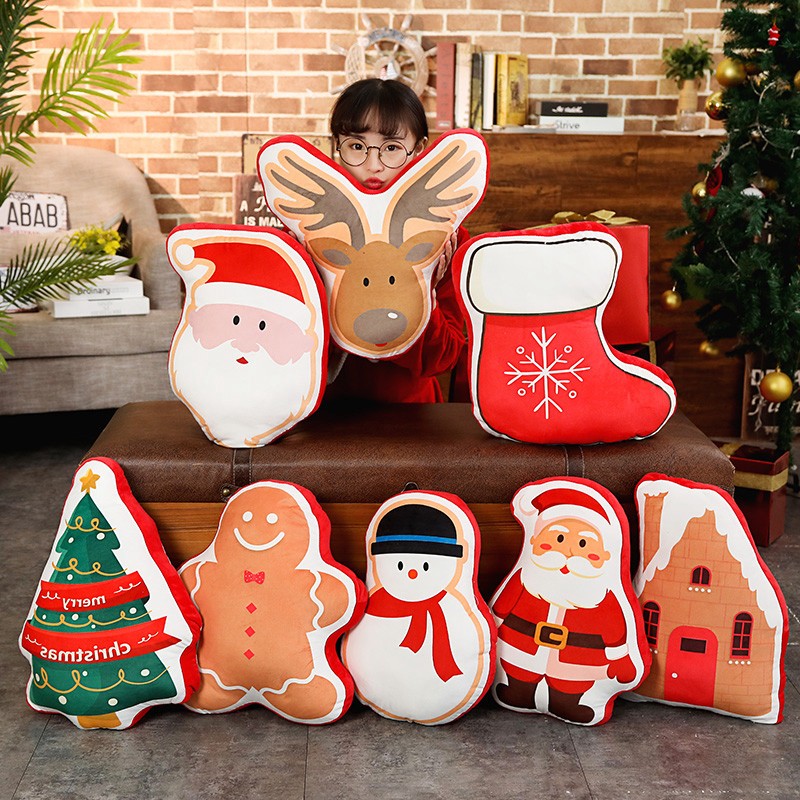 Santa Throw Pillow Manufacturer - Cartoon Christmas Stuffed Elk Decoration