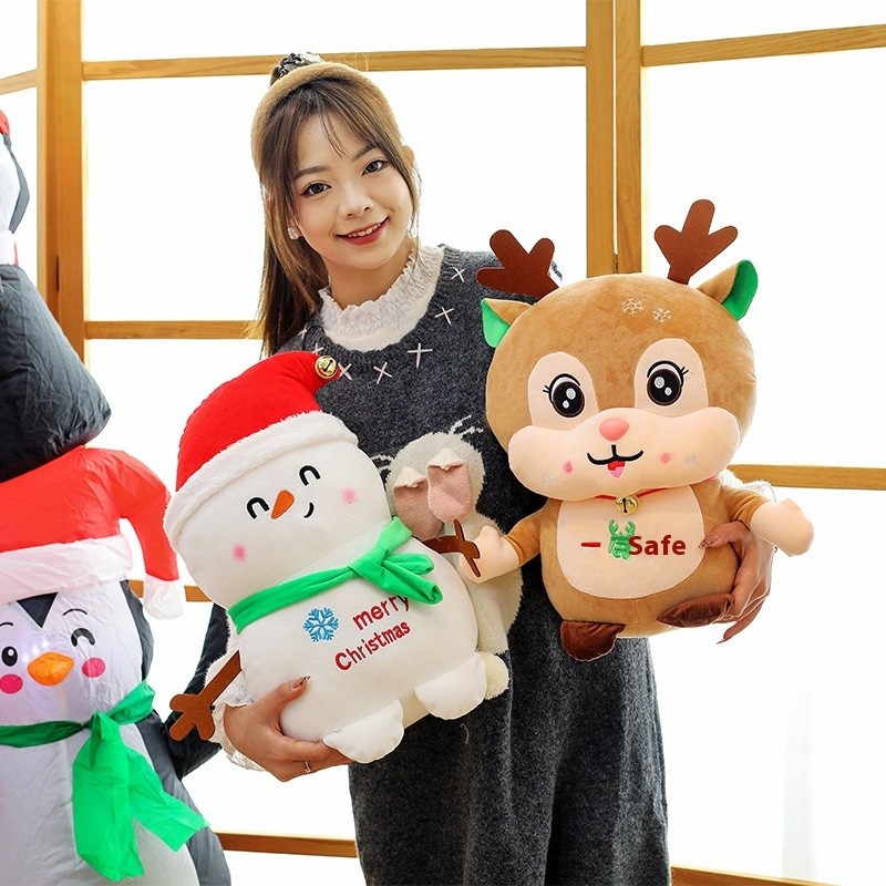 Santa Plush Toy Supplier - Weighted Christmas Decorative Dolls Customizable ODM