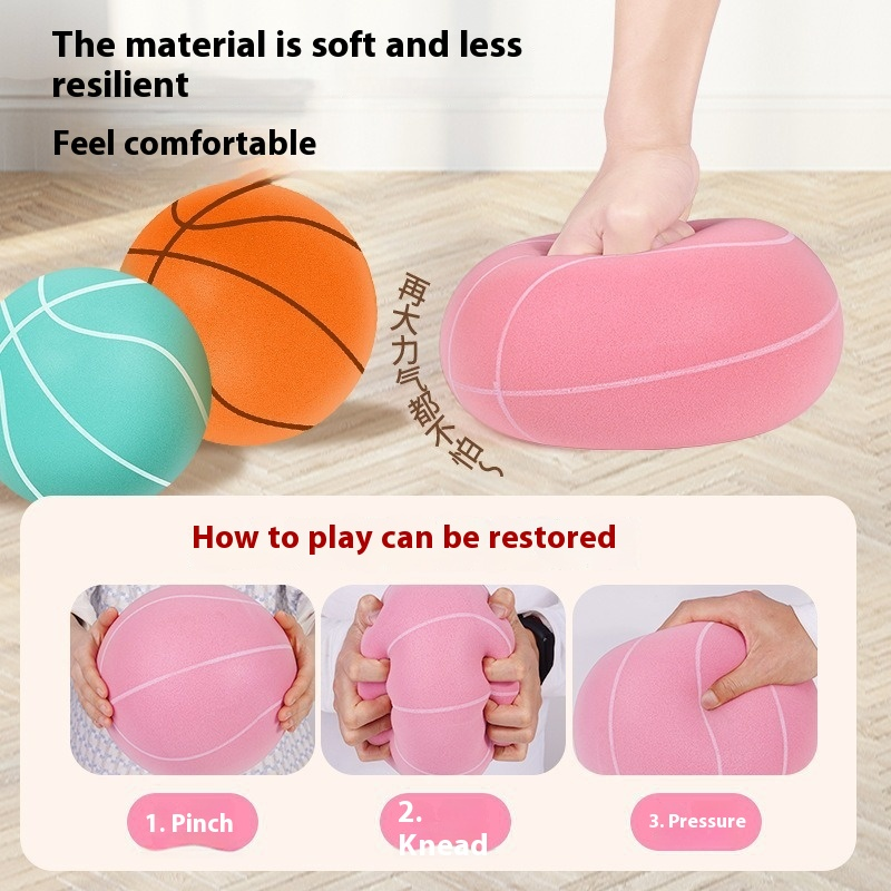 Silent Basketball Supplier - Indoor Training Soft Toy Small Leather Sponge PU