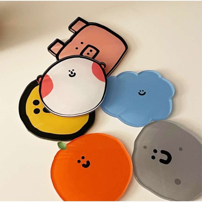 Acrylic Coaster Factory - 2025 Cute Cartoon Heat Resistant Custom Logo