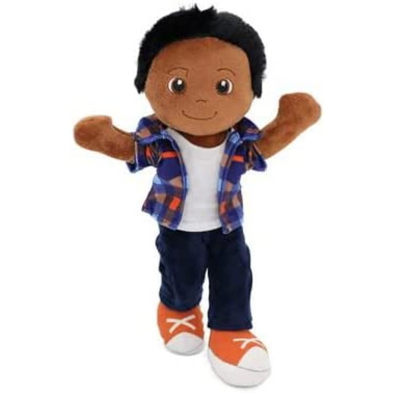 African Doll Supplier - Factory Customized Purple Dress Baby Girl Rag Doll