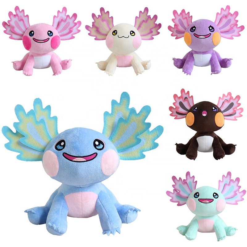 Purple Axolotl Supplier - Wholesale Lovely Stuffed Plush Doll Smile Salamander