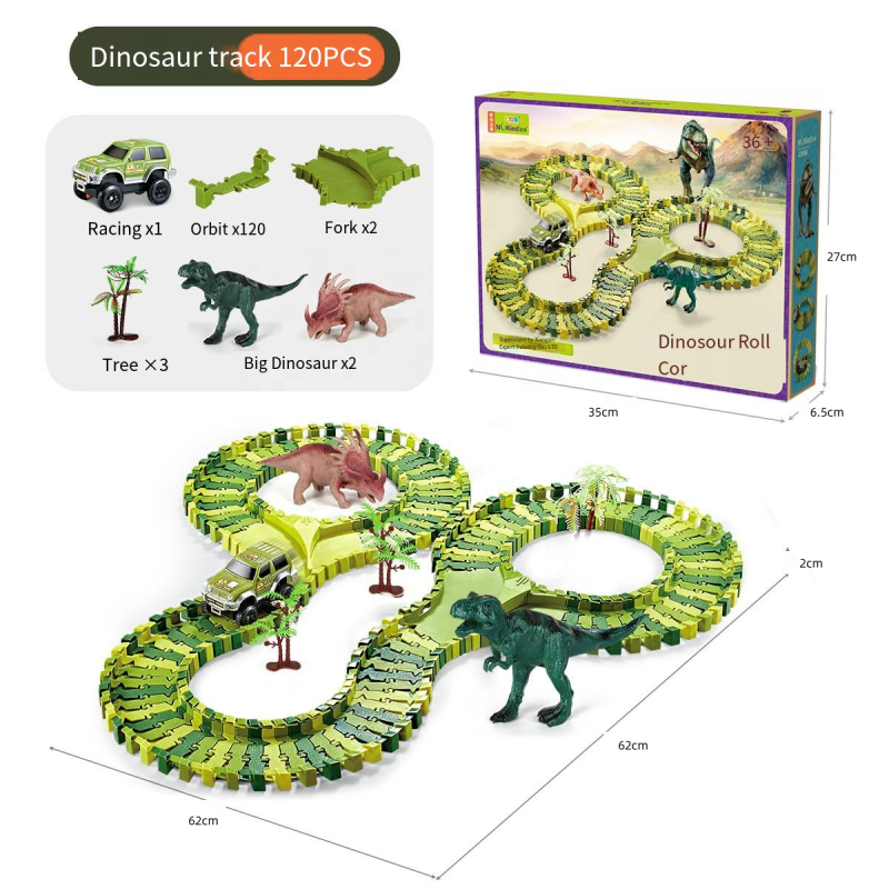 Dinosaur Scene Toy Manufacturer - Simulation DIY Plastic Electric Railway Track