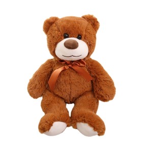 Teddy Bear Toy Supplier - Custom 30cm Scarf Bow Tie Plush Children's Gift