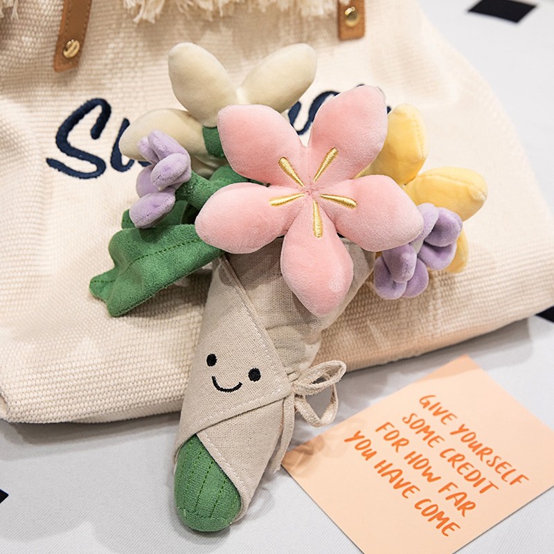 Hand Tied Bouquet Factory - 2024 New Custom 30cm Plush Doll Artificial Flower