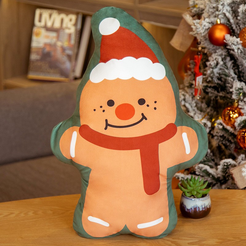 Christmas Pillow Supplier - 2023 New Arrival Snowman Elk Santa Fur Plush