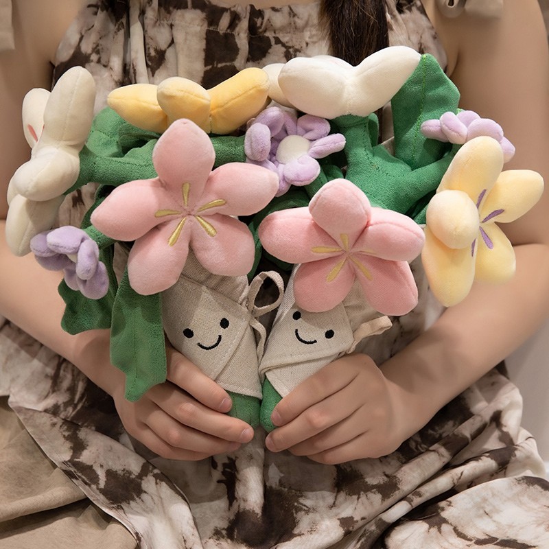 Hand Tied Bouquet Factory - 2024 New Custom 30cm Plush Doll Artificial Flower
