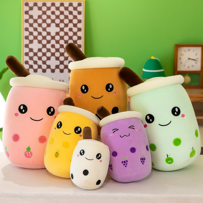 Plush Toy Manufacturer - IN STOCK Wholesale Kawaii Pearl Cup Shape Bubble Tea
