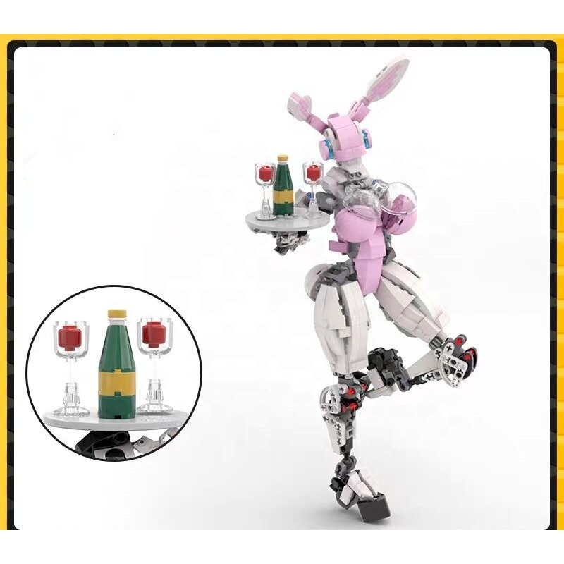 Bunny Girl Mech Robot Manufacturer - MOC Building Block Mechwarrior Girl Desktop