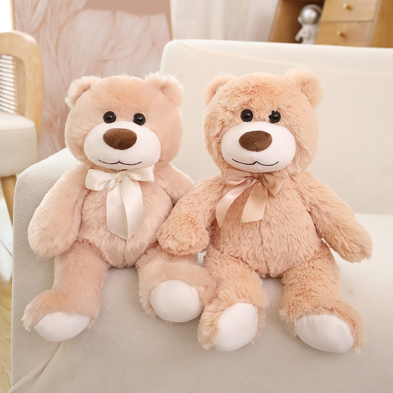 Teddy Bear Toy Supplier - Custom 30cm Scarf Bow Tie Plush Children's Gift