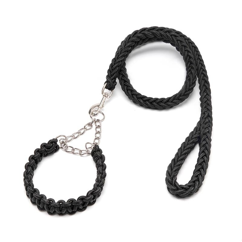 Dog Collar Supplier - Wholesale Eight-Strand Nylon Braided Solid Pattern Anti-Explosion