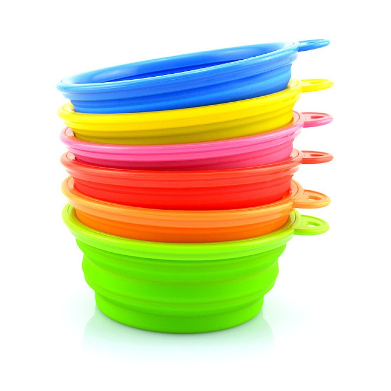 Silicone Pet Bowl Supplier - Colorful Eco-Friendly Easy Folding Collapsible Design
