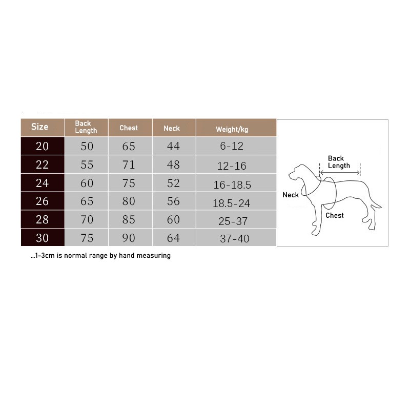 Dog Winter Clothes Factory - Modern Design Large Warm Windproof Thickened Printed